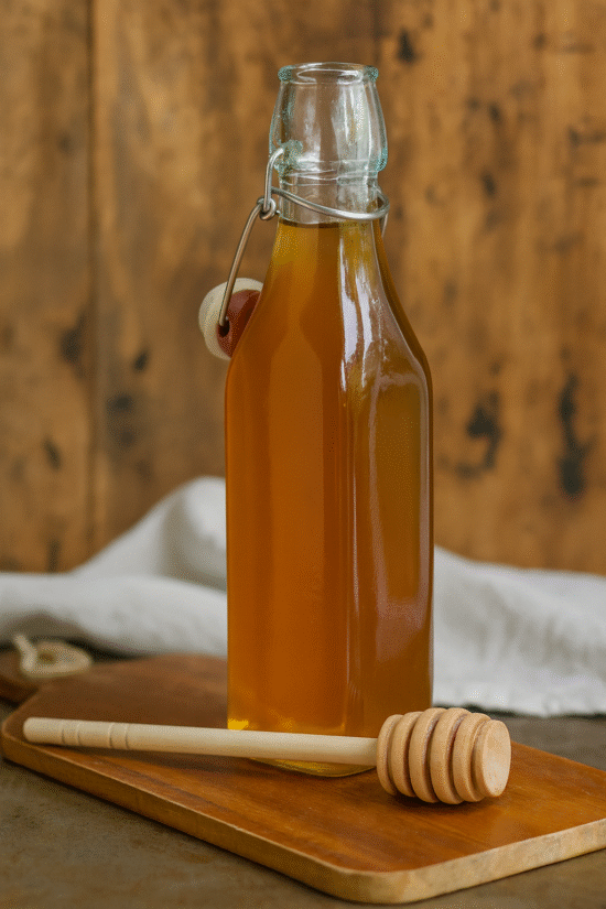 Honning sirup også kaldet honey syrup til cocktails.